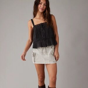 AE Snappy Stretch High Waisted Cargo Mini Skort